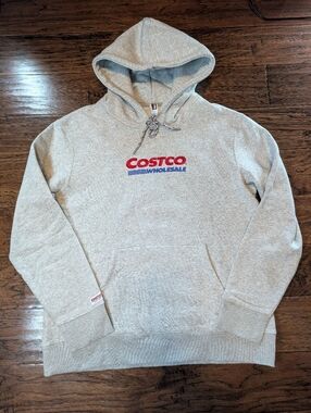 Costco Wholesale Kirkland Signature Grey Logo Hoodie Unisex